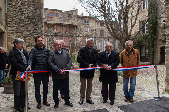 Inauguration travaux Saignon