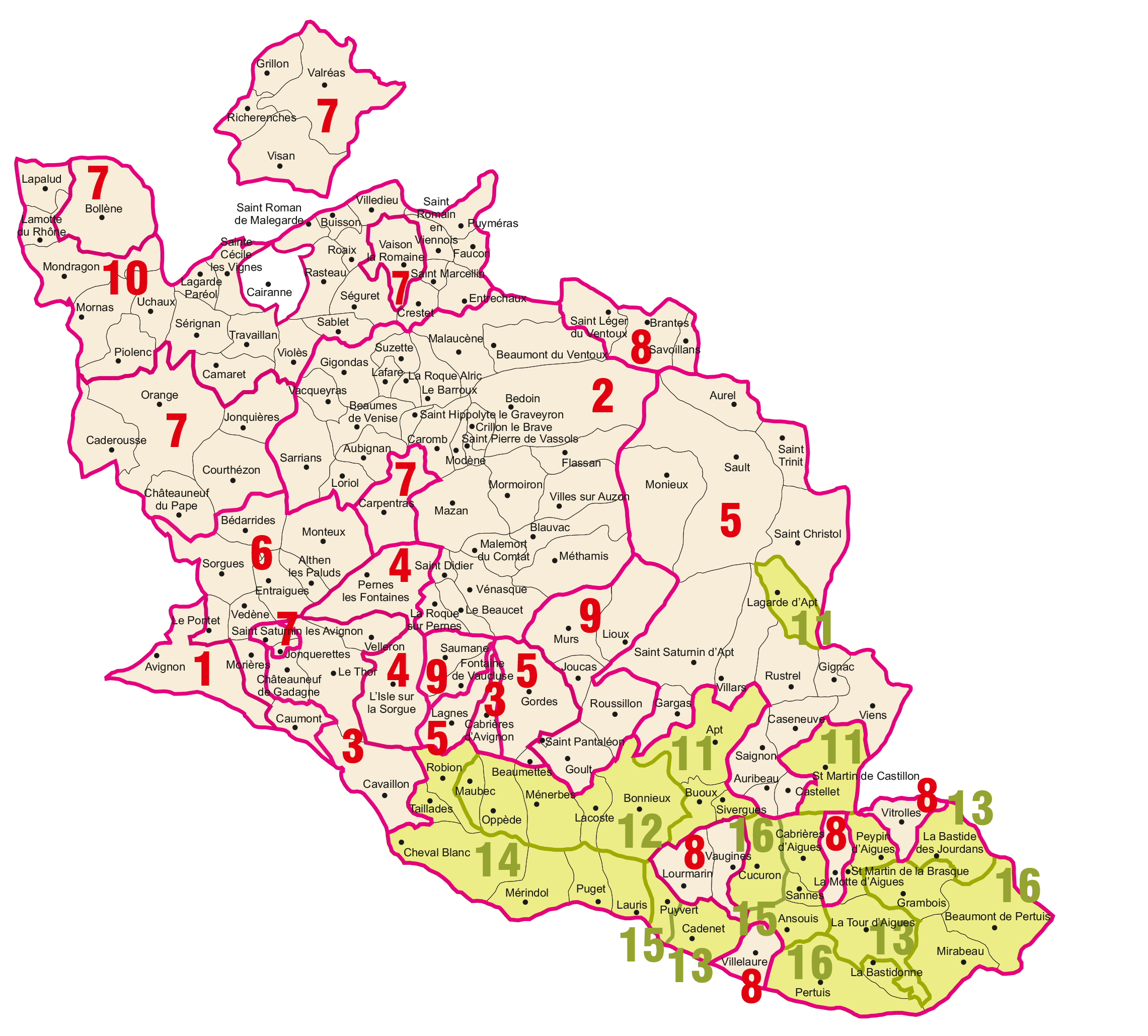 Carte_AssistanceArchitecturale_Mai2021 Carte des secteurs