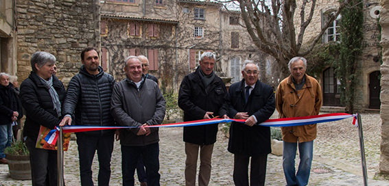 Inauguration travaux Saignon