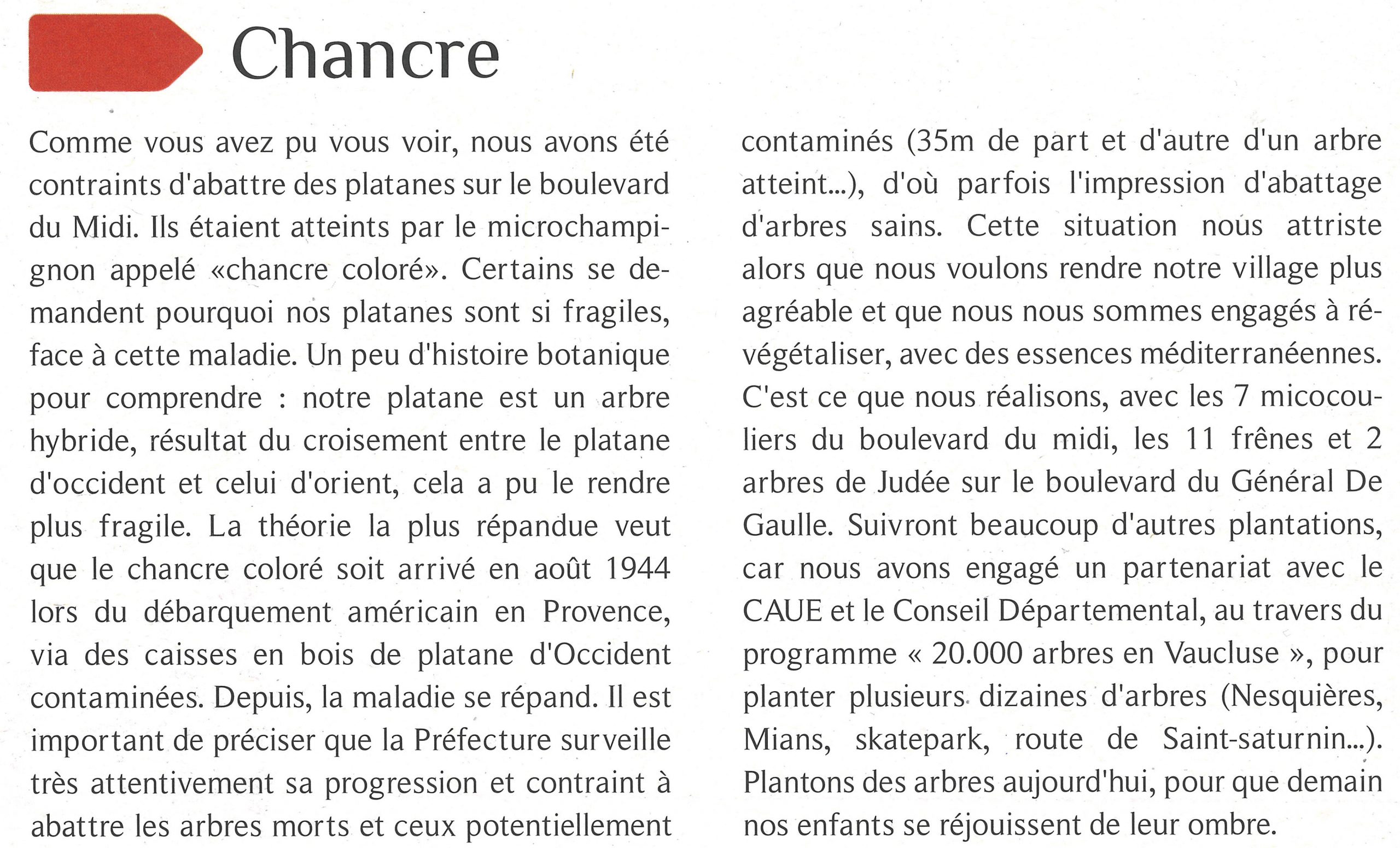 Article Velleron 20000 arbres